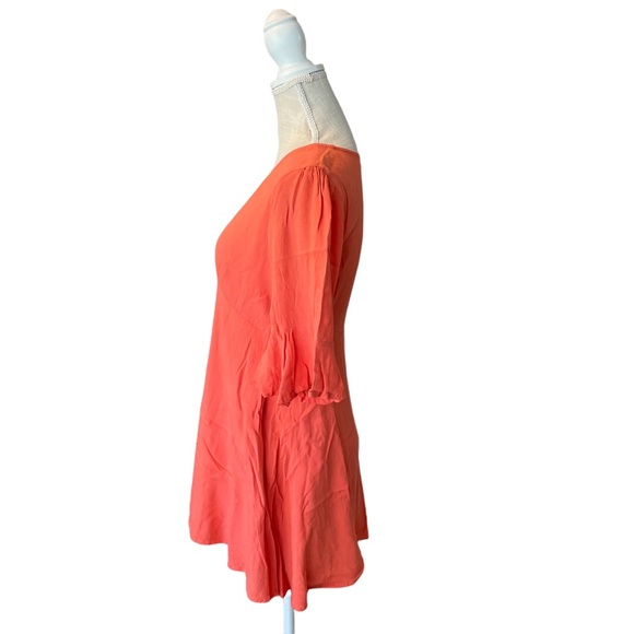 C&V Chelsea & Violet Button Down Coral Dress Size Medium - Picture 9 of 13